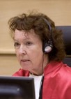 Justice Teresa Doherty at the trial of Charles Taylor